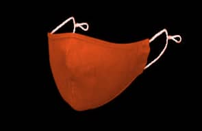 Masque en lin orange