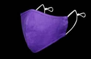 Masque en lin mauve