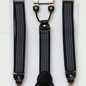 Bretelles marine rayées