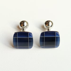boutons de manchettes Blue Jade
