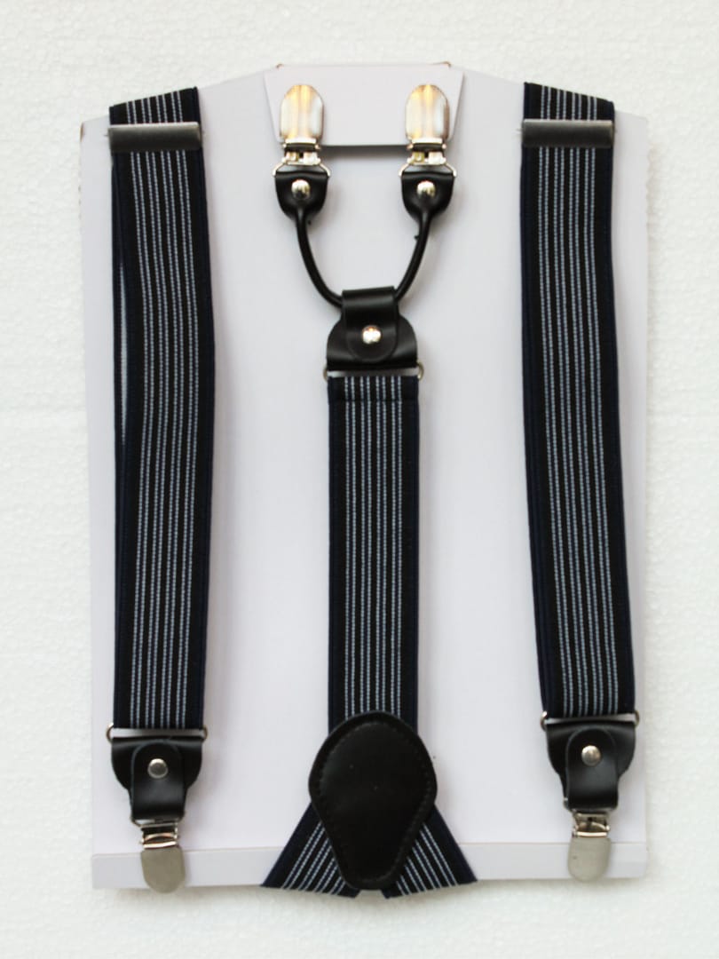 Bretelles marine rayées